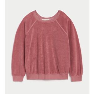 Suzie Kondi Samos Oversized Sweatshirt in Terry, Rose, Small
